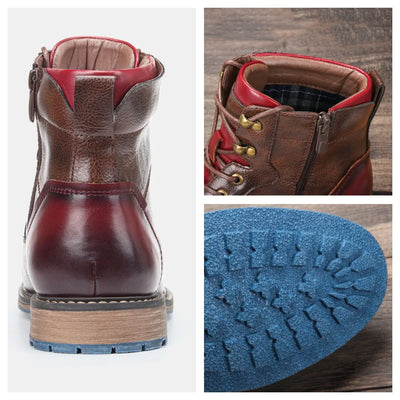 Bottes cuir confortable pour homme à porter toutes les saisons.