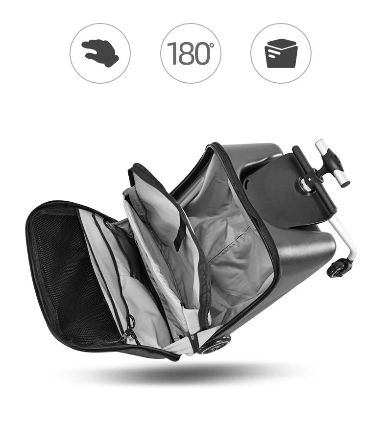 Valise de voyage avec scooter pour enfant