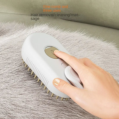 Brosse électrique pour chien et chat 3 en 1, idéale pour le massage et le toilettage des animaux, élimine les poils emmêlés et détachés