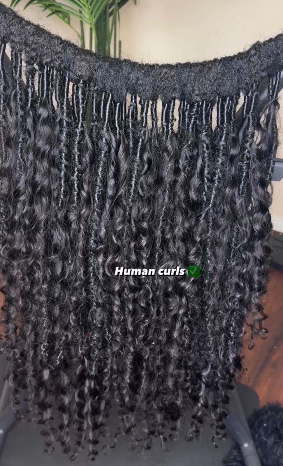 JAH Locs - Faux locs faites main  - Extensions de locs naturelles - Boho locs extensions -  Crochet Boho locs - Locs bohèmes et protectrices - 18 pouces - 60 tresses
