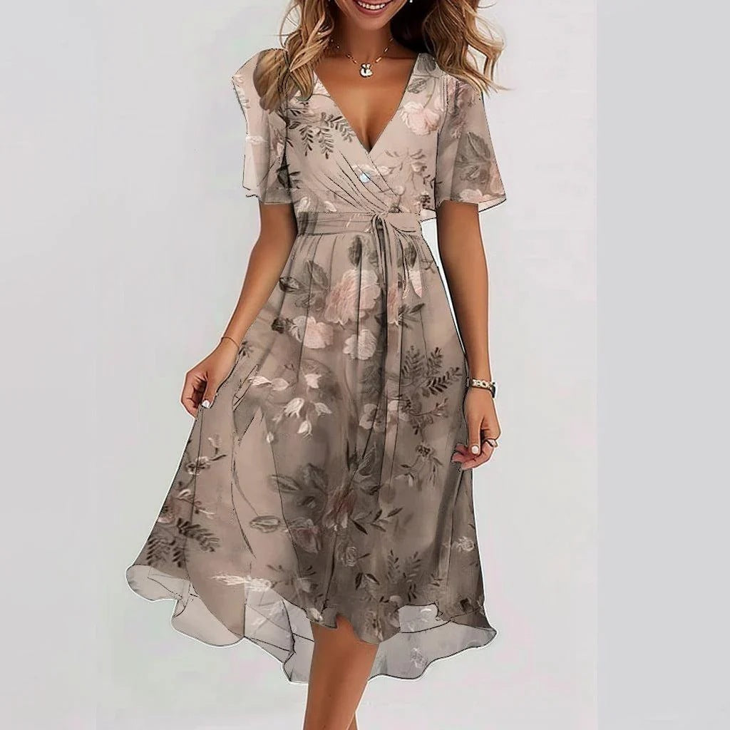 Robe mousseline de soie pour femme - Haute Couture.