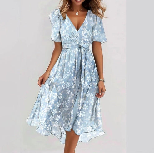 Robe mousseline de soie pour femme - Haute Couture.