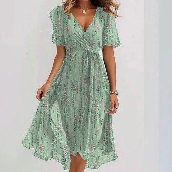 Robe mousseline de soie pour femme - Haute Couture.