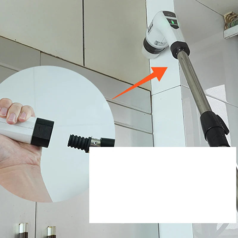 BARESY cordless electric cleaning brush with extendable pole cleaning high bathroom tile and ceiling corners