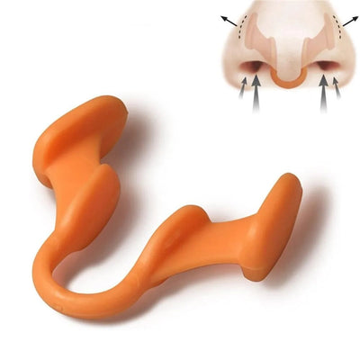 BARESY anti-snoring device nasal dilator clip in orange for improved airflow and reduced snoring during sleep