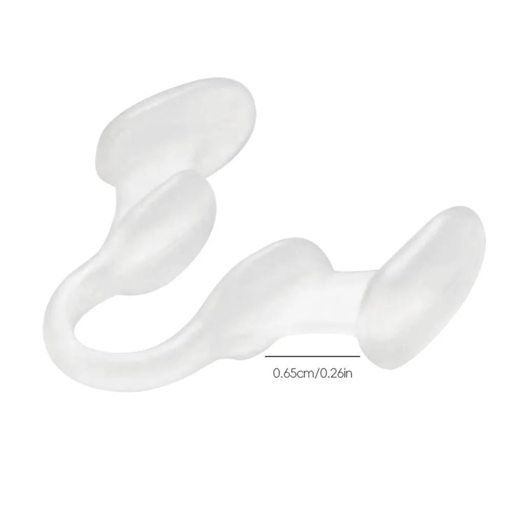BARESY medical clear silicone nasal clip anti-snoring device for improved breathing and snore reduction